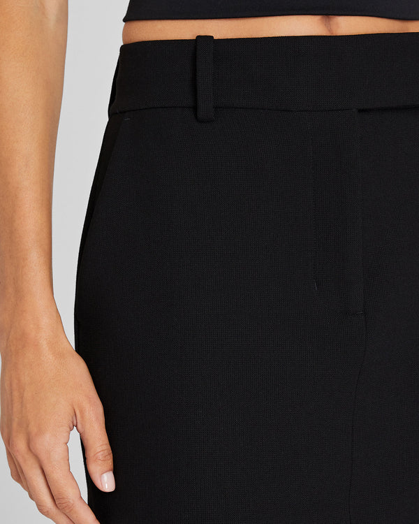 Club Monaco Trouser Style Suiting Mini Skirt Black