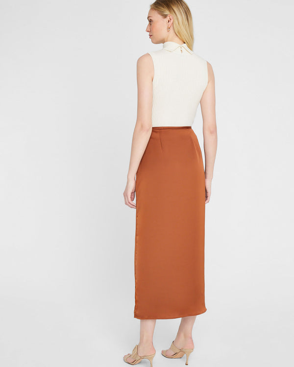 Club Monaco Trycia Maxi Skirt Tortoise Amber