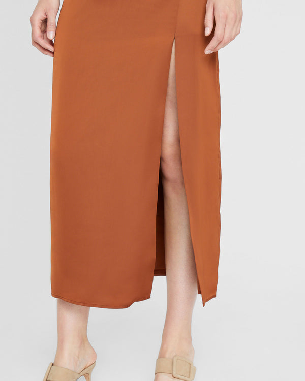 Club Monaco Trycia Maxi Skirt Tortoise Amber