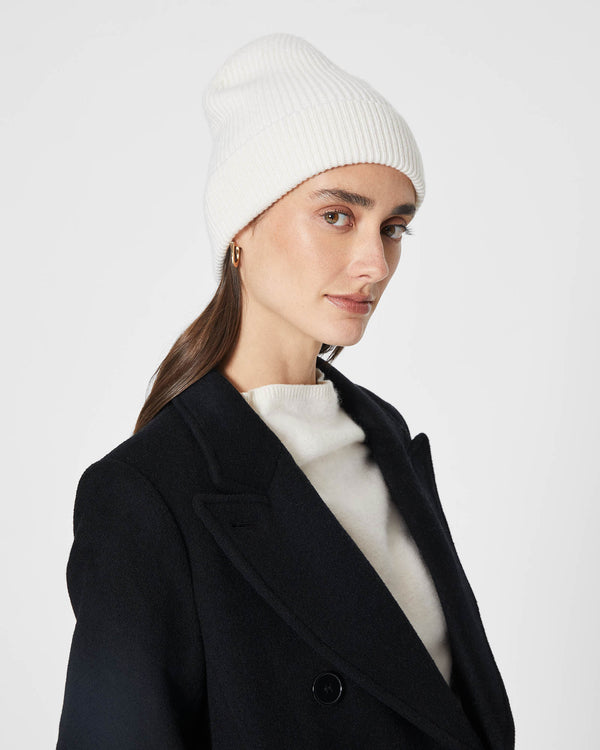 Club Monaco Turnback Rib Hat Cream