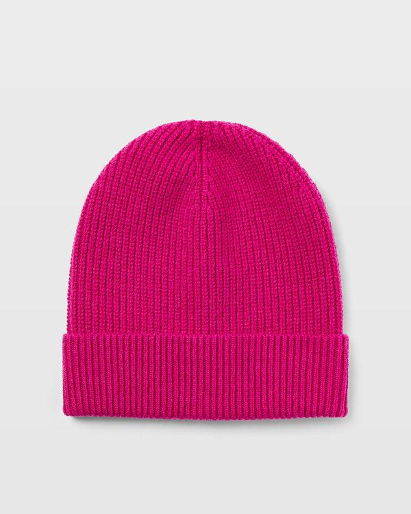 Club Monaco Turnback Rib Hat Fuchsia