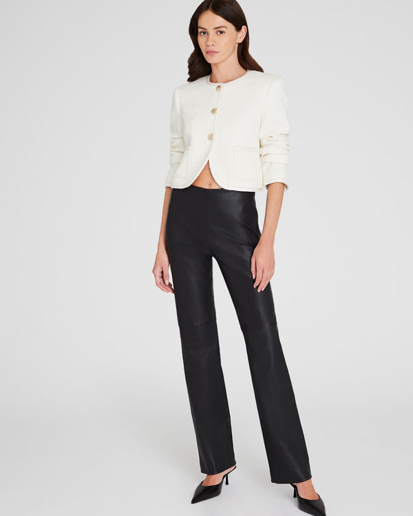 Club Monaco Tweed Cutaway Jacket Ivory