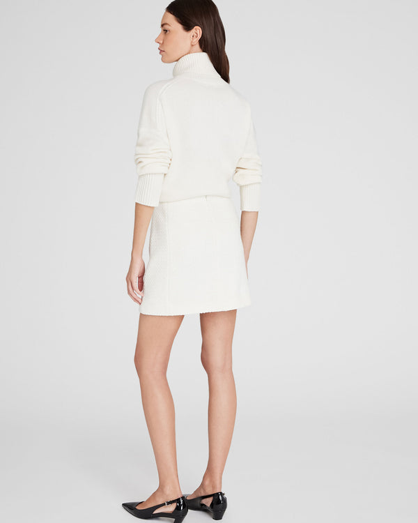 Club Monaco Tweed Mini Skirt Ivory