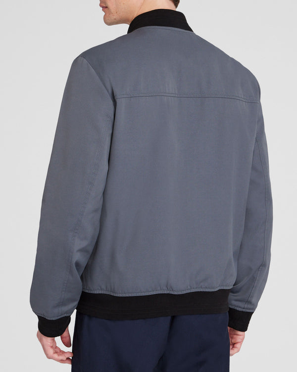Club Monaco Twill Bomber Slate Blue