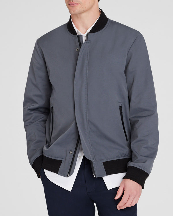 club monaco Twill Bomber Slate Blue