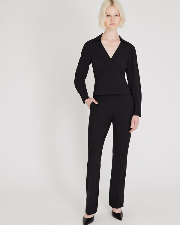 Club Monaco Waisted Collared Shirt Black