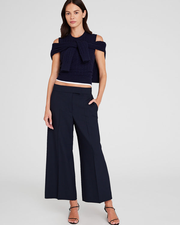 club monaco Wide-Leg Borrem Pants Navy