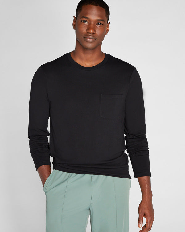 club monaco Williams Long-Sleeve Tee Black