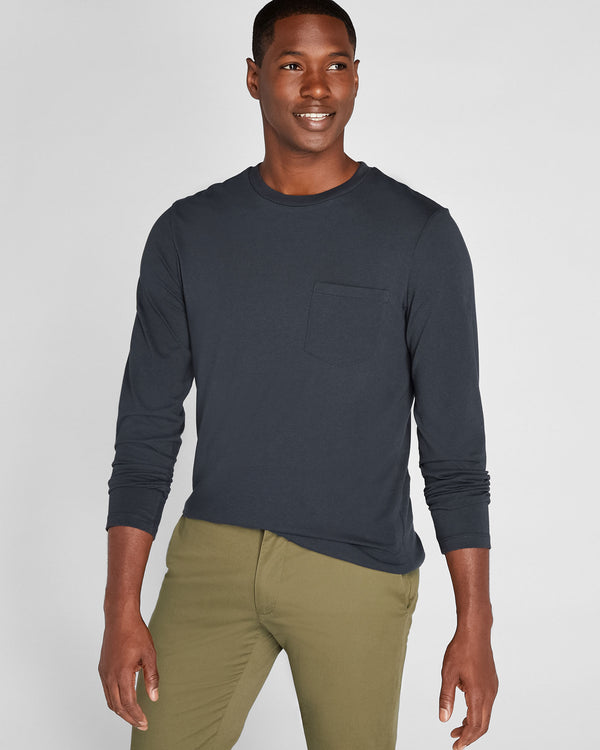 club monaco Williams Long-Sleeve Tee Eclipse