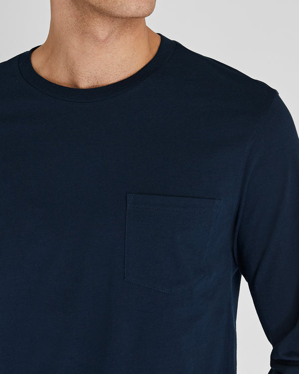 Club Monaco Williams Long-Sleeve Tee Navy
