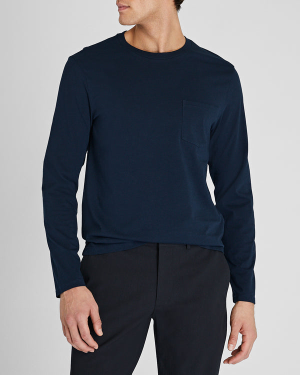 club monaco Williams Long-Sleeve Tee Navy