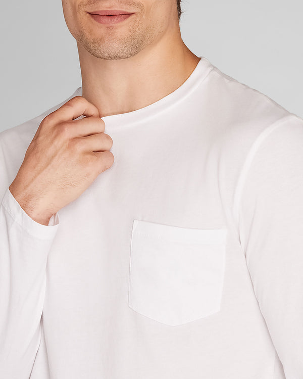Club Monaco Williams Long-Sleeve Tee White
