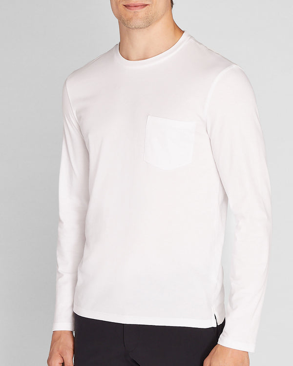 club monaco Williams Long-Sleeve Tee White