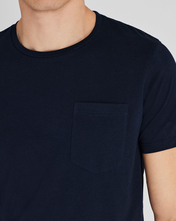 Club Monaco Williams Pocket Tee Navy