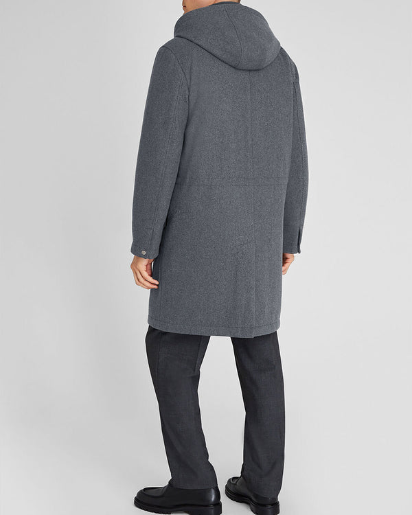 Club Monaco Wool Blend Padded Parka Heather Grey