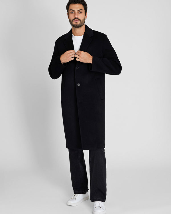 club monaco Wool-Cashmere Blend Coat Black