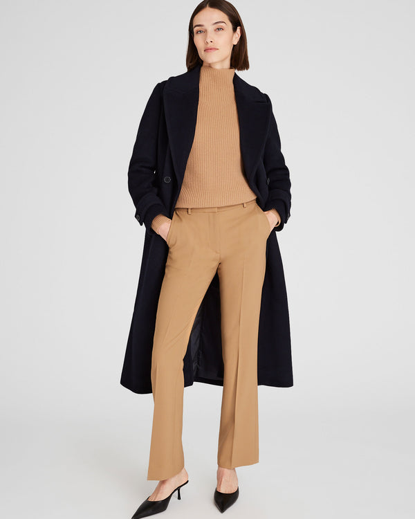 Club Monaco Wool Double-Breasted Coat Dark Navy