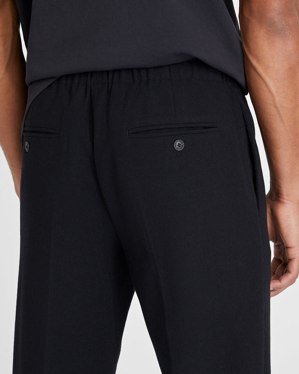 Club Monaco Wool Elasticated Trouser Black