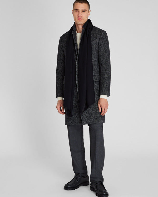 Club Monaco Woven Cashmere Blend Scarf Black