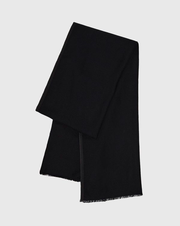 club monaco Woven Cashmere Blend Scarf Black