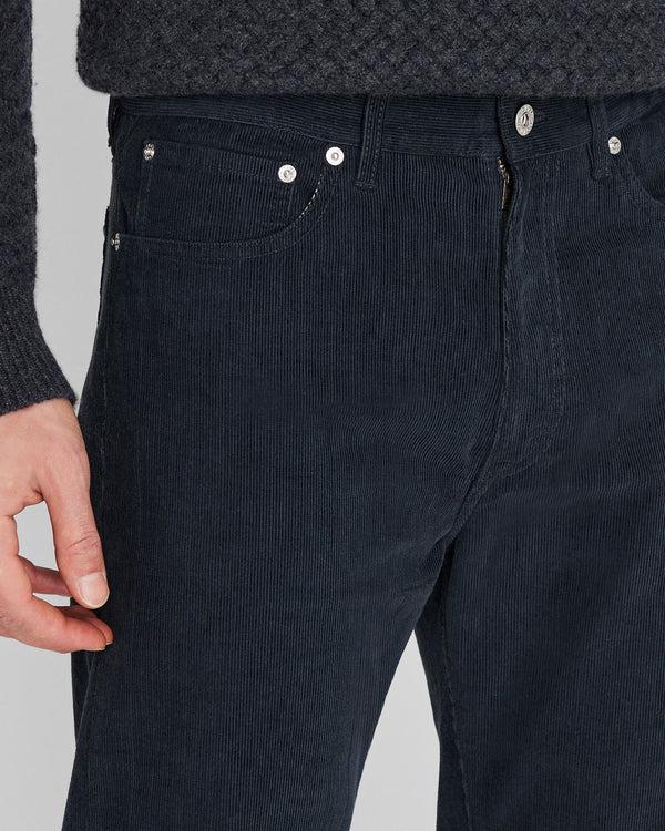 Club Monaco Corduroy 5-Pocket Straight Pant Dark Blue