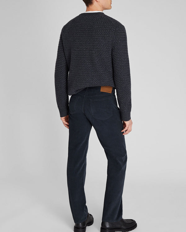Club Monaco Corduroy 5-Pocket Straight Pant Dark Blue