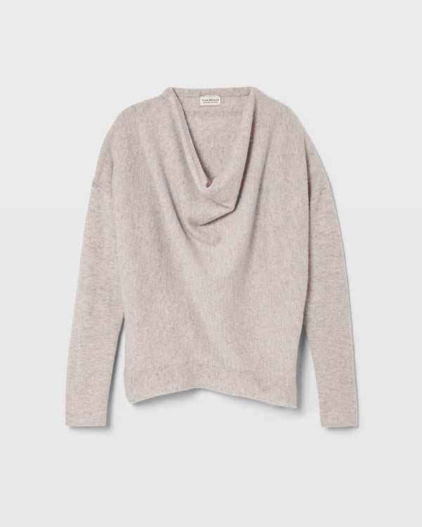 club monaco Cowl Neck Cashmere Sweater Light Heather Grey