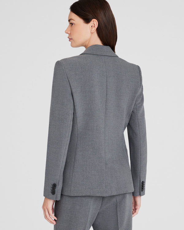 Club Monaco Double-Breasted Cutaway Blazer Heather Grey