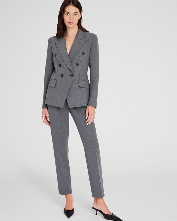 Club Monaco Double-Breasted Cutaway Blazer Heather Grey