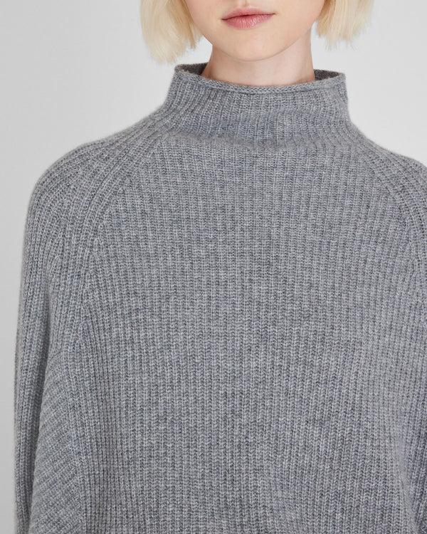 Club Monaco Emma Cashmere Sweater Medium Heather Grey