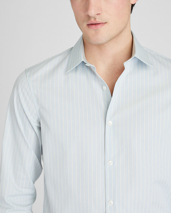 Club Monaco Fine Cotton Dress Shirt Light Blue Base