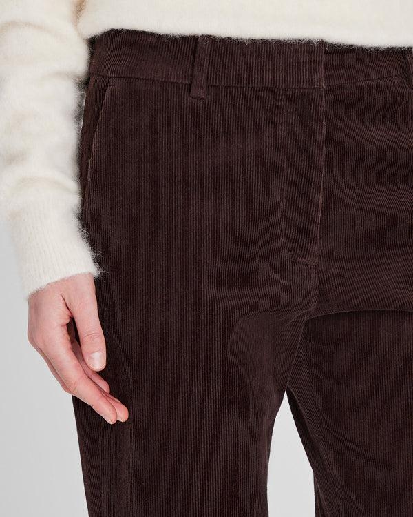 Club Monaco Full-Length Corduroy Trouser Dark Brown