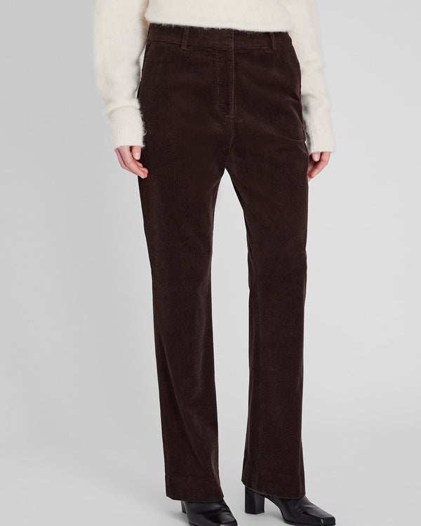 Club Monaco Full-Length Corduroy Trouser Dark Brown