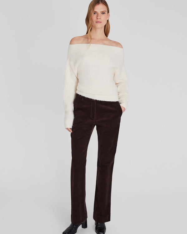 club monaco Full-Length Corduroy Trouser Dark Brown