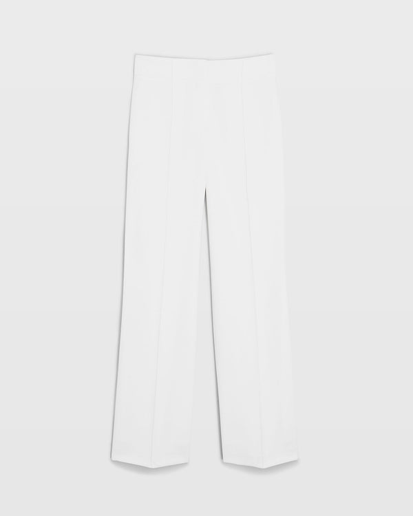 Club Monaco High-Rise Fluid Crepe Trouser Off White