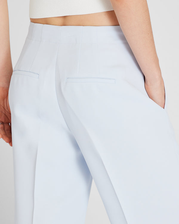 Club Monaco High-Rise Fluid Crepe Trouser Sky Light