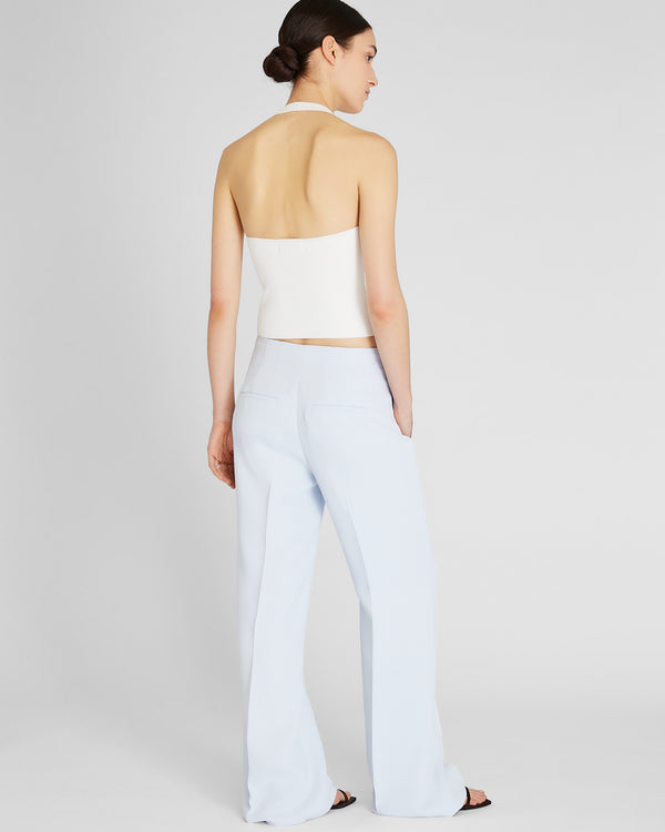 Club Monaco High-Rise Fluid Crepe Trouser Sky Light