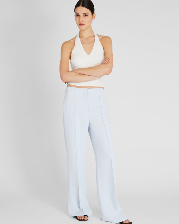 Club Monaco High-Rise Fluid Crepe Trouser Sky Light