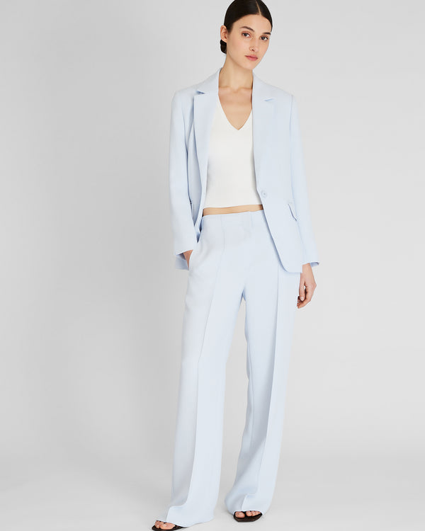 club monaco High-Rise Fluid Crepe Trouser Sky Light