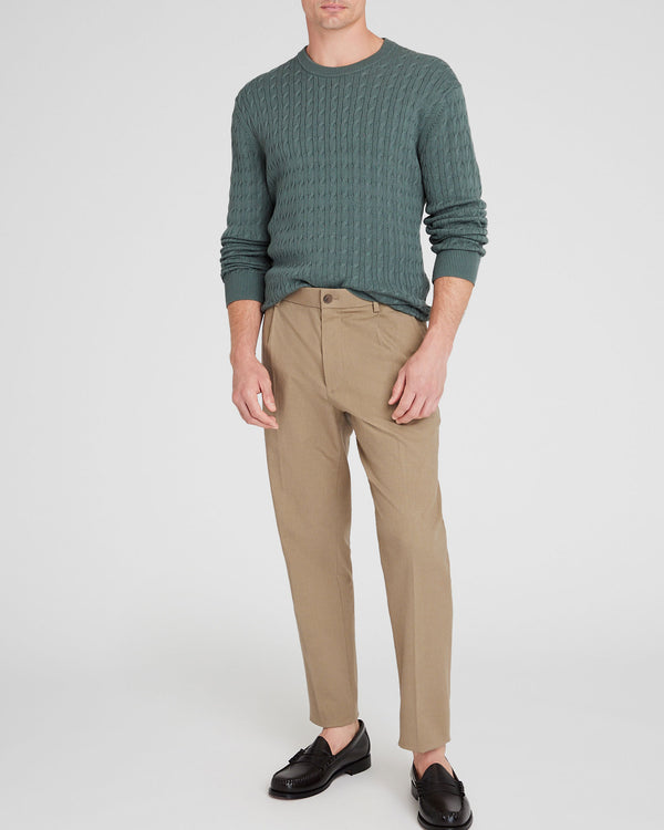 club monaco Hybrid Texture Elasticated Trouser Khaki