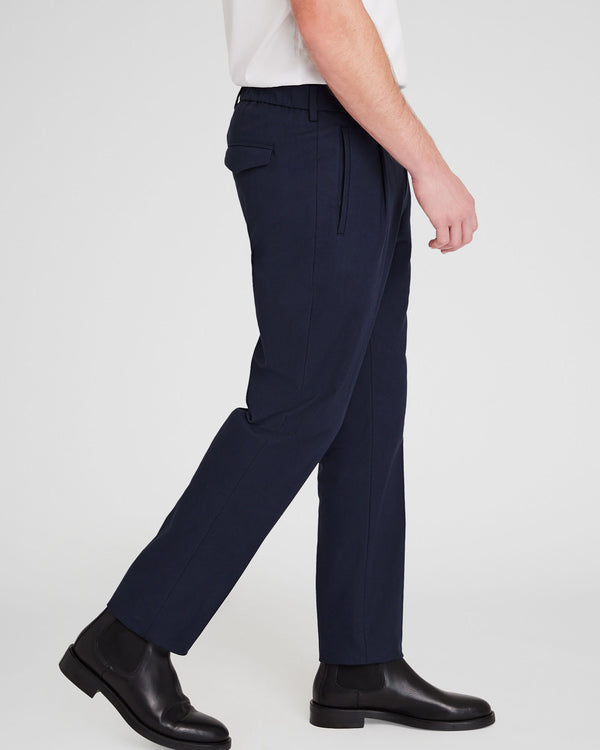 Club Monaco Hybrid Texture Elasticated Trouser Navy