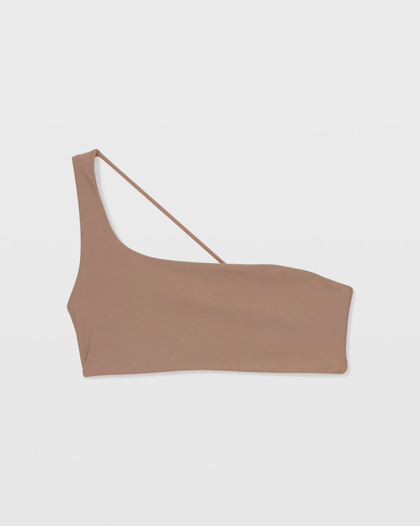 Club Monaco Jade Apex One-Shoulder Bikini Top Natural