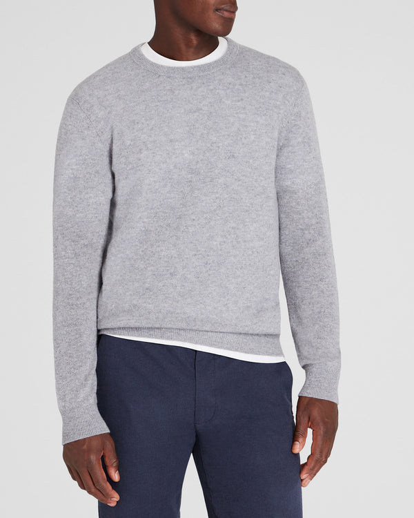 club monaco Lightweight Cashmere Crewneck Heather Grey