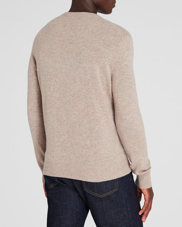 Club Monaco Lightweight Cashmere Crewneck Oatmeal Heather