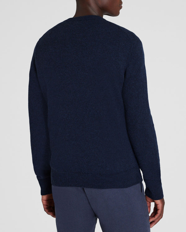 Club Monaco Lightweight Cashmere V-Neck Sweater Navy