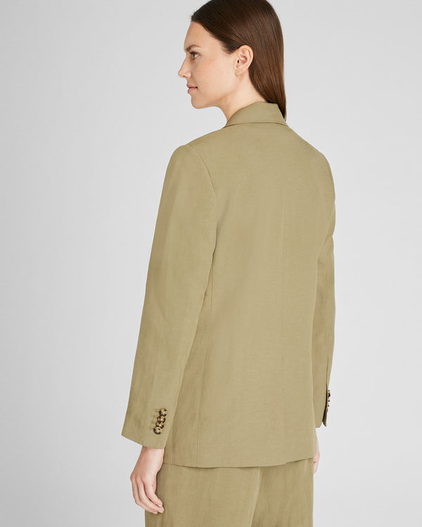 Club Monaco Lightweight Double-Breasted Blazer Thyme