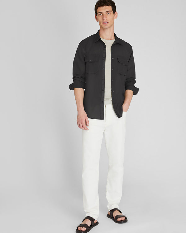 Club Monaco Long Sleeve Lightweight Tech Shirt Gunmetal Black