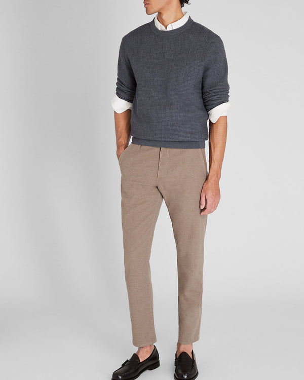 Club Monaco Long-Sleeve Refined Wool Sweater Dark Grey Mix
