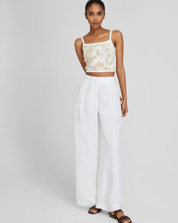 Club Monaco Loop Jacquard Sweater Tank Oatmeal Base