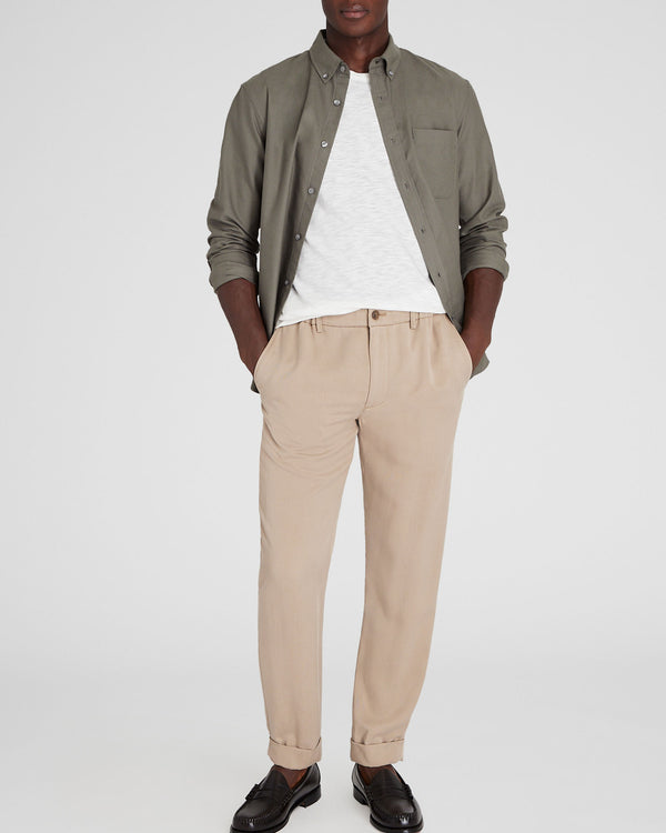 club monaco Lyocell Elasticated Trouser Stripe - Light Blue